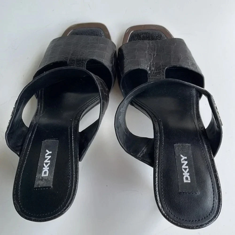 DKNY Black Baz Dress Sandals